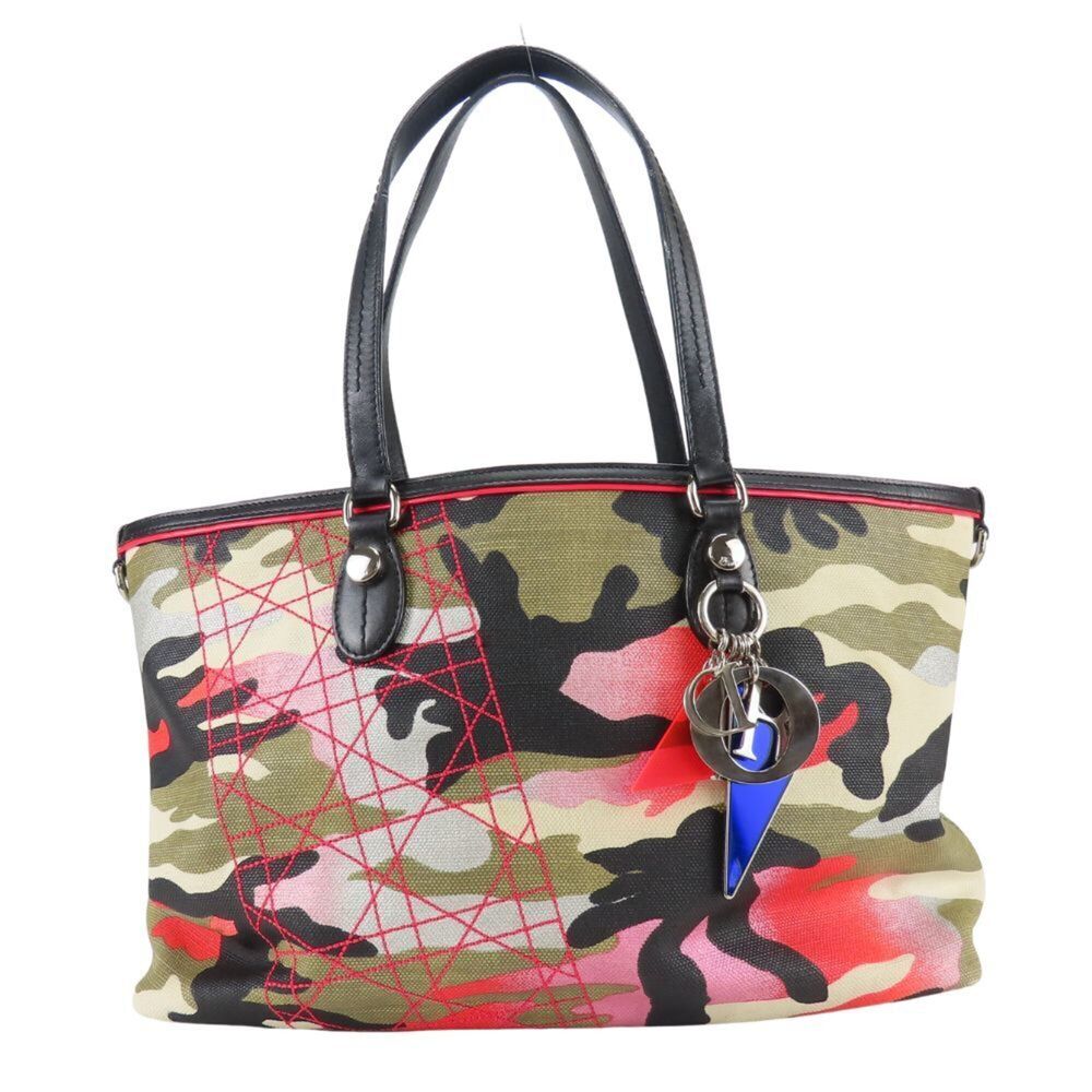 Christian Dior tote bag, Anselm Reil Collection 2012, canvas and leather, pin...